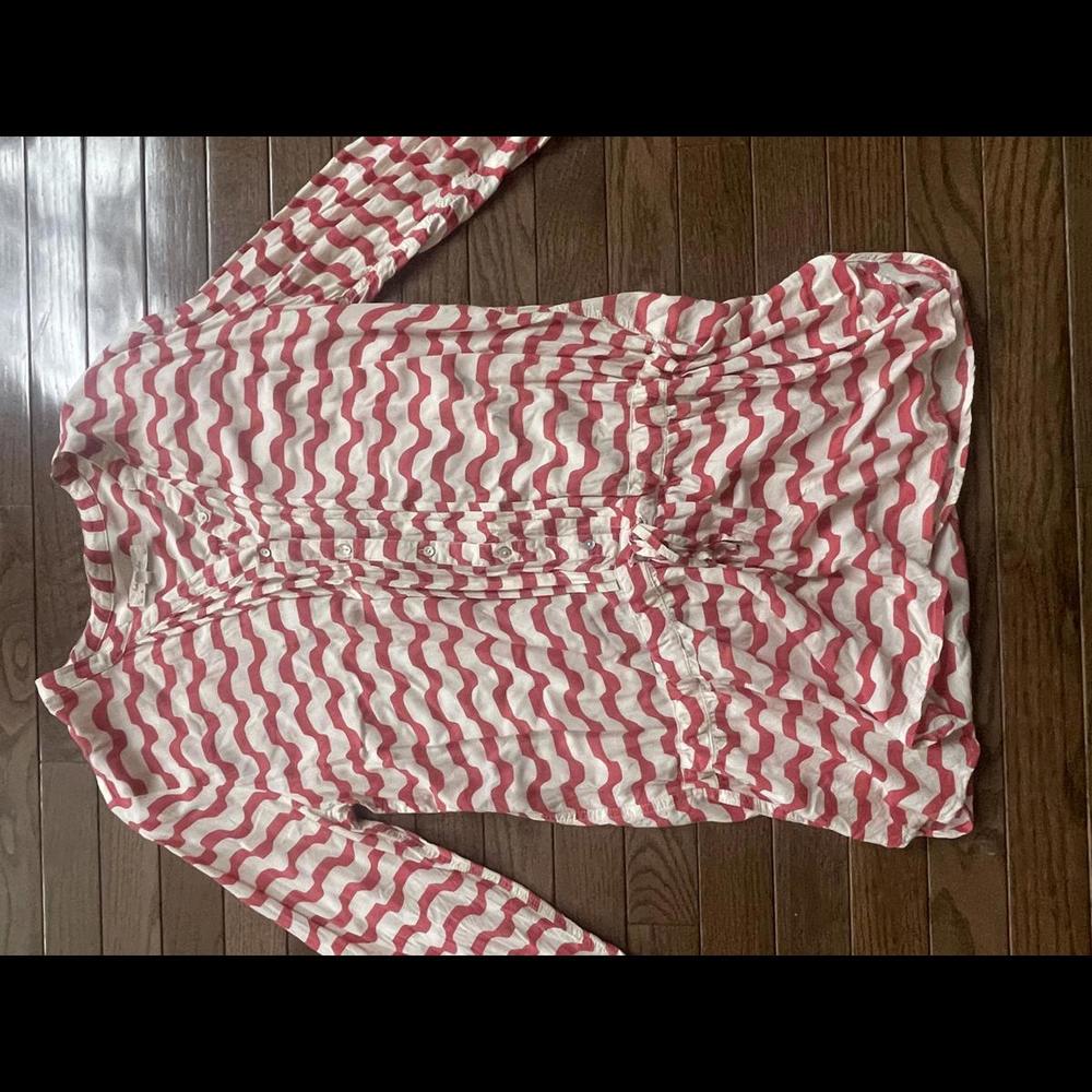 Anthropologie  striped drawstring tunic medium
